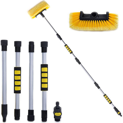 🚗 Clan Your Car Without Bending 60" Extendable Brush Reach Every Spot Fast No Scratches🧼💦