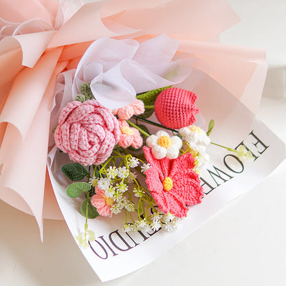 💐Mother's Day Special Sale 50% OFF!💕Handmade Delicate Crochet Flower Bouquet