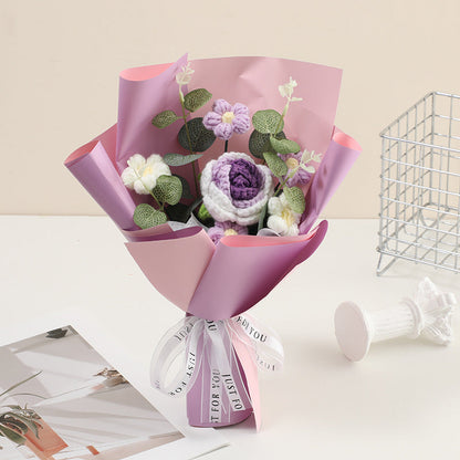 💐Mother's Day Special Sale 50% OFF!💕Handmade Delicate Crochet Flower Bouquet