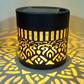☀️ Solcelledrevet mandala-lys til hagen &  Patio – 2-i-1 gulvlampe &  Vegglampe – Ornamental lysdekorasjon med vintageeffekt – Rustfri &  Varig