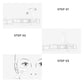 2026 New Arrival 3-in-1 eyeliner og nedre vippestempelsett