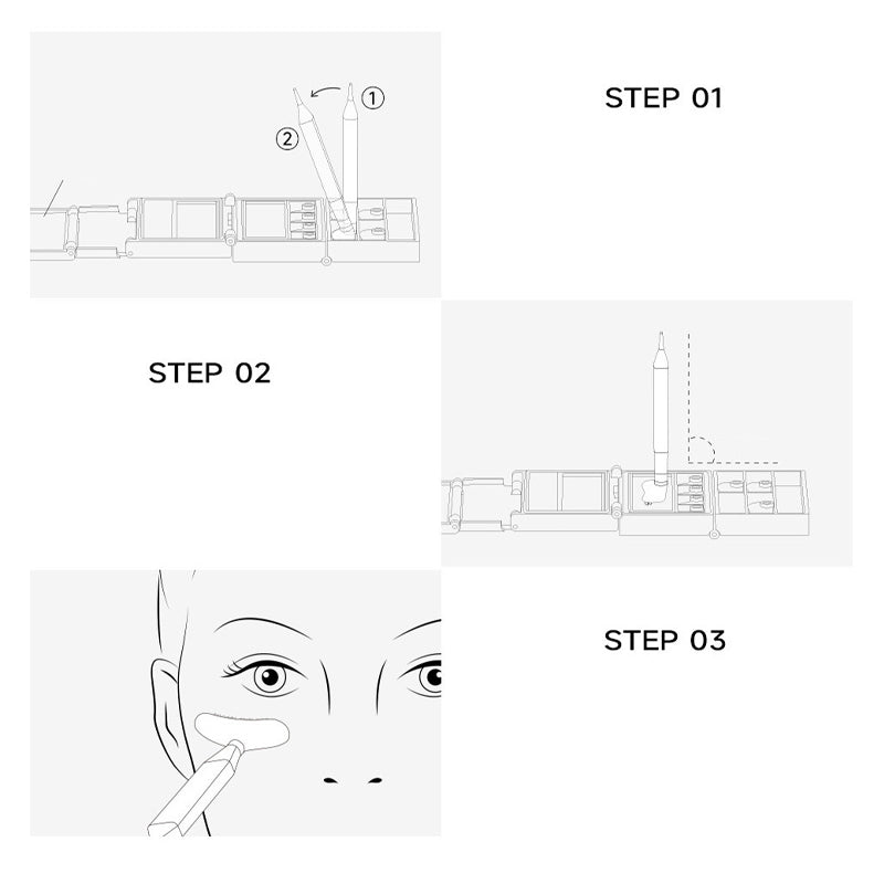 2026 New Arrival3-in-1 Eyeliner and Lower Lash Stamp Kit