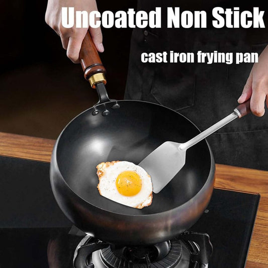 🔥While Supplies Last 40% OFF!🎉 Uncoated Thick Iron Pot with Lid