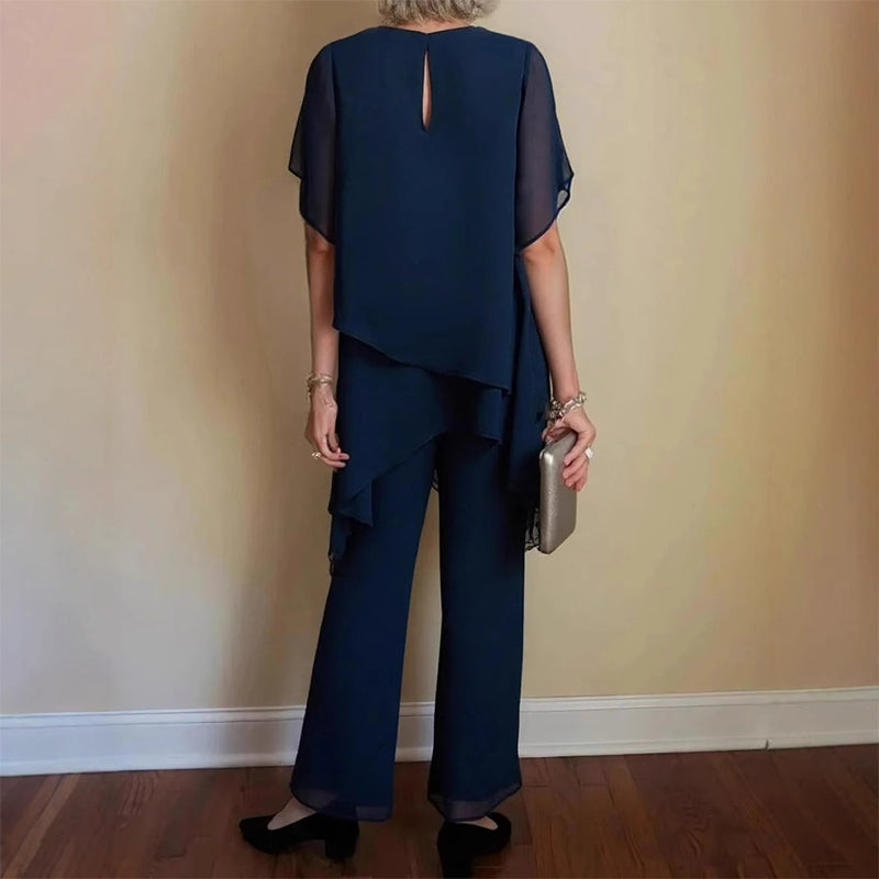 📢2026 Hot Sale 66% OFF💞Charming Irregular Top & Wide Leg Pants Set✨