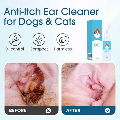 Ear cleaner, Relieves itching in dogs & cats