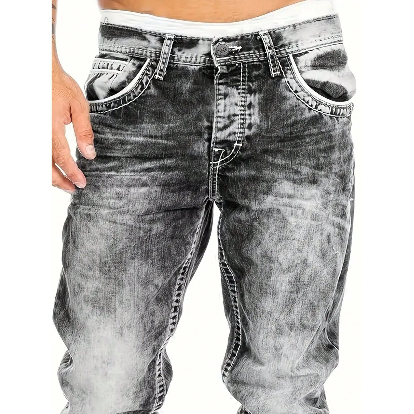 🔥👖 Men's Fashion Creative Stretch Denim Jeans