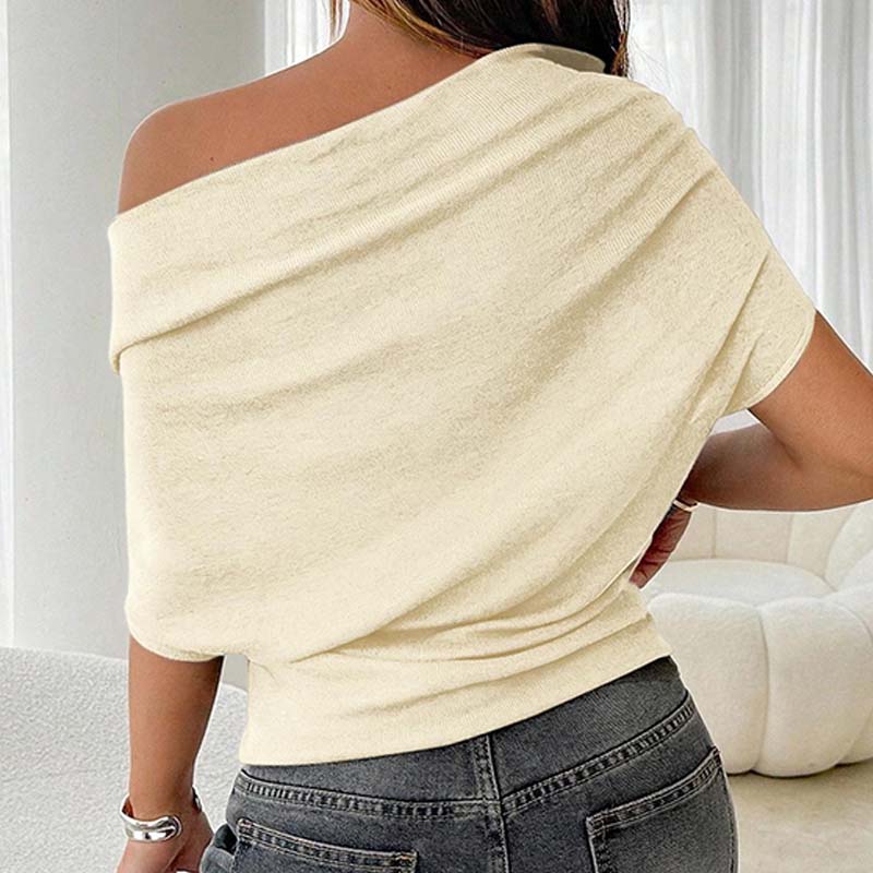 ⏳Limited-time 50% off⏰Women's Asymmetrical Off-Shoulder Batwing Sleeve Top👚