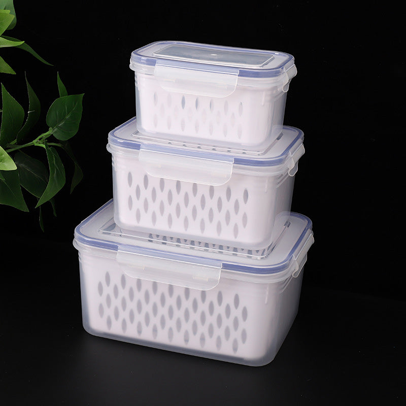 🍓 50% OFF NOW! ✨ 3-PC Fruit Container Set – Removable Colander, Leak-Proof & Stackable 🧊