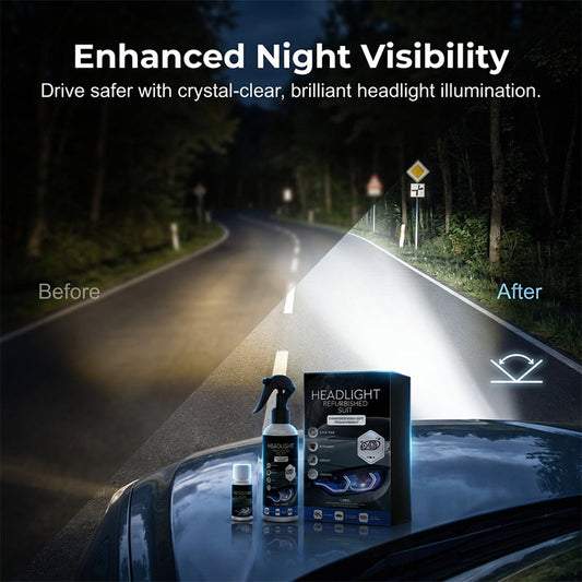⏳Buy 2 Get 1 Free!! 🔆Professional Car Headlight Restoration Kit – Removes yellowing & scratches, restores clarity & UV protection – easy DIY solution ✨