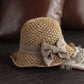 🎀 Hot Sale 50% OFF👒 | Straw Hat with Retro Bow – Foldable & Breathable for Summer