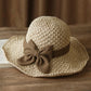 🎀 Hot Sale 50% OFF👒 | Straw Hat with Retro Bow – Foldable & Breathable for Summer