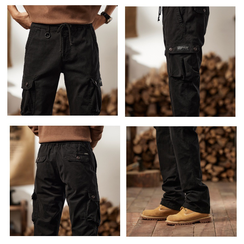 🖤Black Friday Sale:50% OFF🖤👖 Men's Cotton Cargo Tactical Pants 🛠️ Multi-Pocket, Reinforced Construction & Adjustable Waist