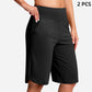 ⏰Siste dags salg 49 % rabatt🔥Dames yogashorts med høy midje og lommer