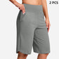 ⏰Siste dags salg 49 % rabatt🔥Dames yogashorts med høy midje og lommer