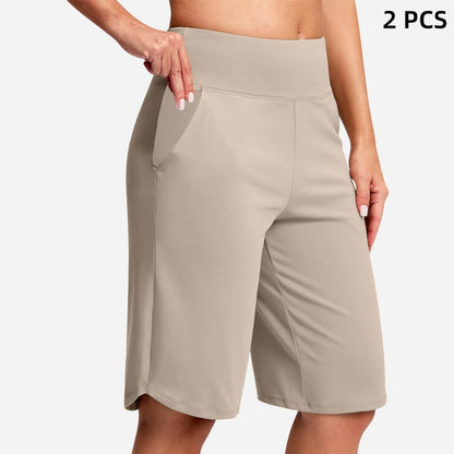 ⏰Last Day Sale 49% OFF🔥Women's High-Waist Yoga Shorts with Pockets