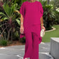 📢2026 Hot Sale 66% OFF💞Charming Irregular Top & Wide Leg Pants Set✨
