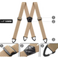 Tirantes X-Back para hombre con clips de gancho