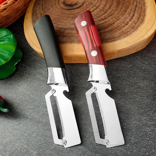 🍺Thickened Stainless Steel Multi-Peeler – Heavy-Duty, Wide Blade, Bottle Opener