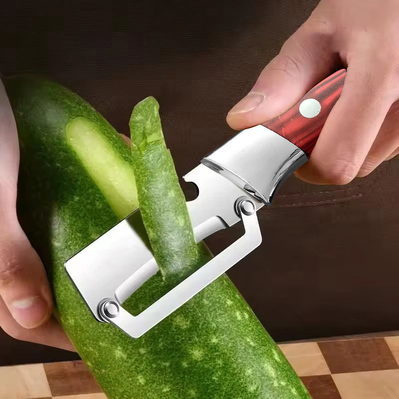 🍺Thickened Stainless Steel Multi-Peeler – Heavy-Duty, Wide Blade, Bottle Opener
