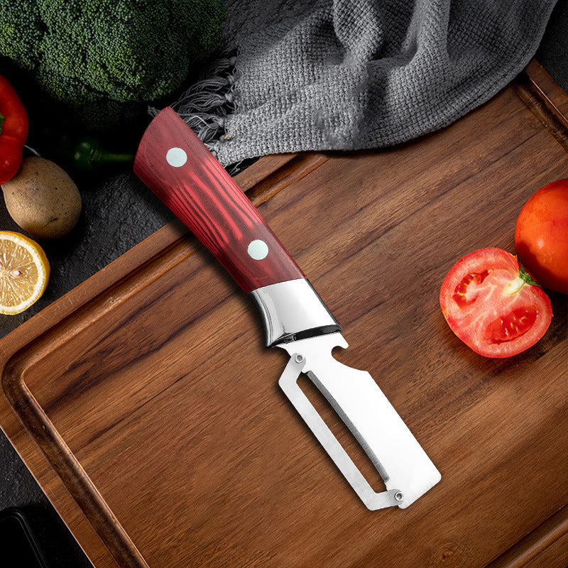 🍺Thickened Stainless Steel Multi-Peeler – Heavy-Duty, Wide Blade, Bottle Opener