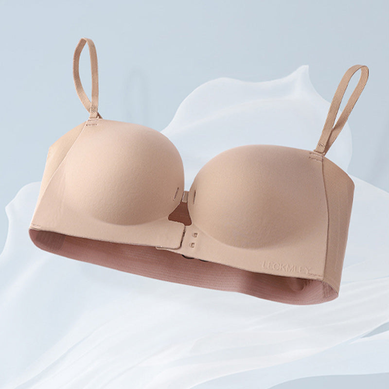 🥳LUCKMEEY Womens Strapless Front Closure Bra Push Up Lift Bra Padded Add Cup💞