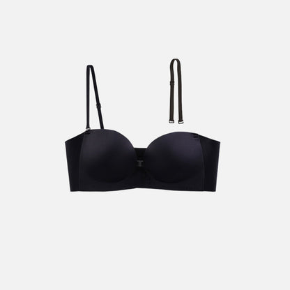 🥳LUCKMEEY Womens Strapless Front Closure Bra Push Up Lift Bra Padded Add Cup💞