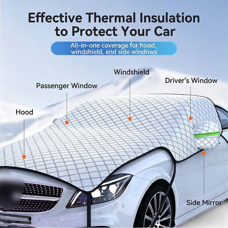 🎁2026 New Arrivals 49% OFF💥Car Windshield Snow Cover – All‑season, multi‑layer. Covers hood, glass & side windows. Strong straps, no slipping! 🚙💨