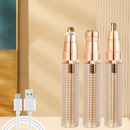 ⏳🔥LIMITED-TIME 50% OFF! ⏰Portable Electric Eyebrow Trimmer – Interchangeable Heads 🪒