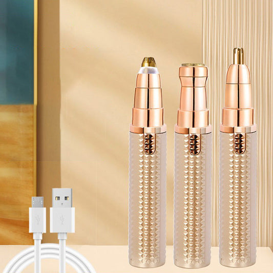 ‍♀‍♂ LIMITED-TIME 50% OFF! 3-in-1 Electric Eyebrow Trimmer – Interchangeable Heads for Brows, Face, and Detail Trimming – Ideal for Men and Women, Keeps You Groomed Anywhere, Anytime