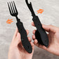 🍴 JUSQU'À 50 % DE RÉDUCTION ! ✨ Ensemble de vaisselle pliante 4 en 1 – Compact, en acier inoxydable, outil multifonction⛰️