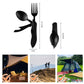 🍴 JUSQU'À 50 % DE RÉDUCTION ! ✨ Ensemble de vaisselle pliante 4 en 1 – Compact, en acier inoxydable, outil multifonction⛰️