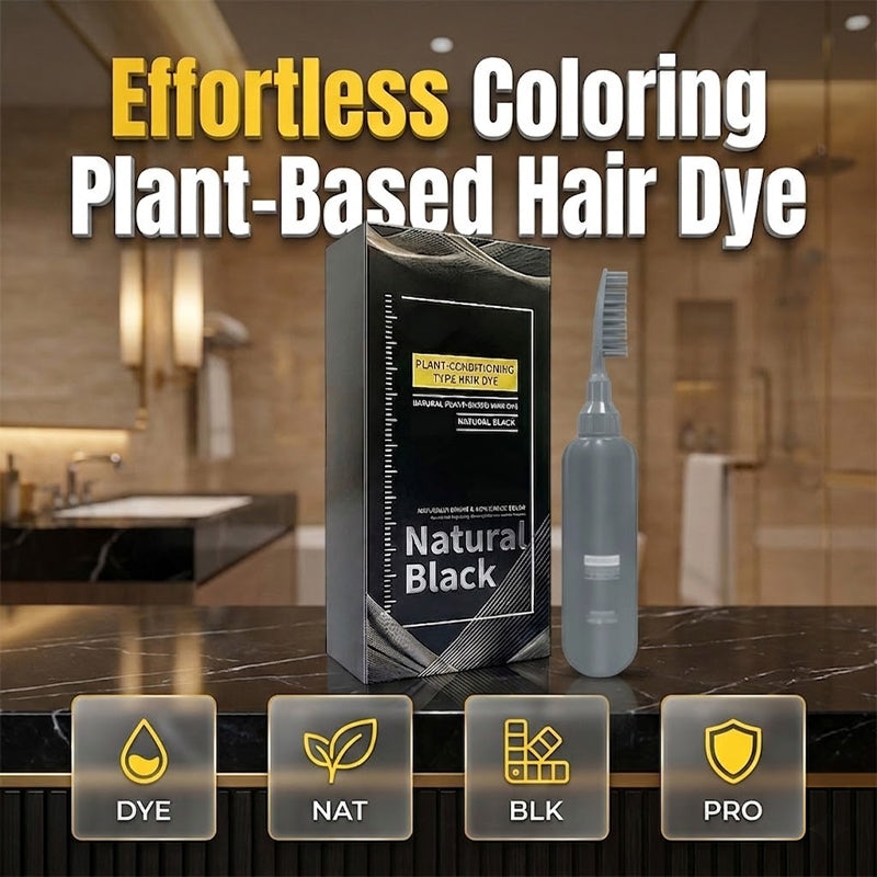 50% OFF!  Plant-Based Comb-In Hair Dye – Easy, Gray Coverage, Nourishing Formula