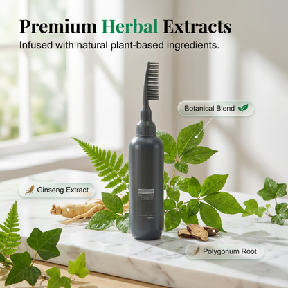50% OFF!  Plant-Based Comb-In Hair Dye – Easy, Gray Coverage, Nourishing Formula