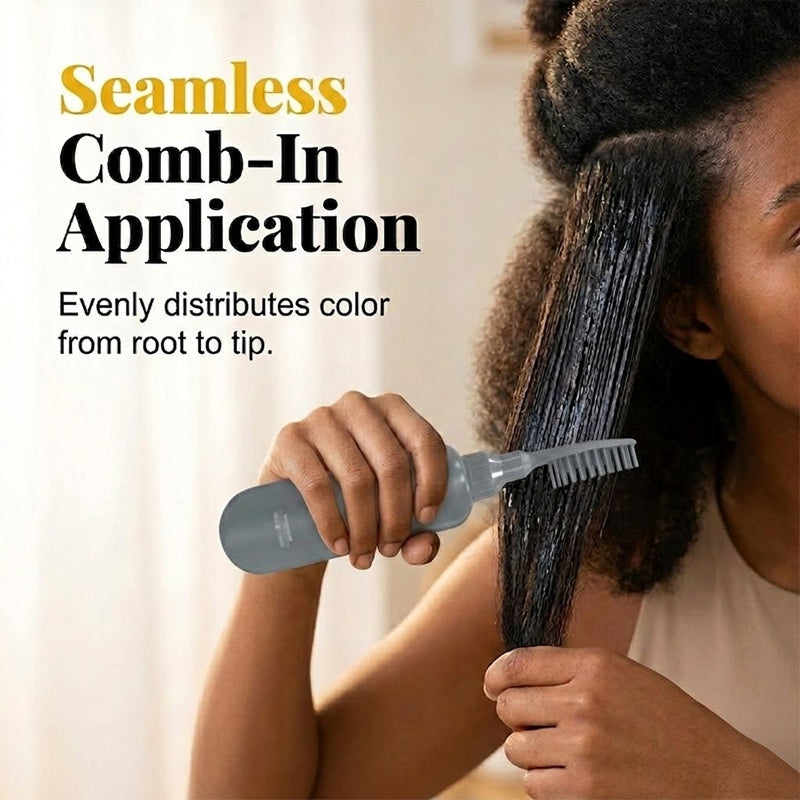 50% OFF!  Plant-Based Comb-In Hair Dye – Easy, Gray Coverage, Nourishing Formula