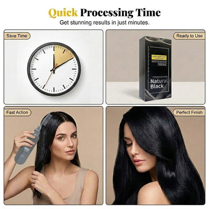 50% OFF!  Plant-Based Comb-In Hair Dye – Easy, Gray Coverage, Nourishing Formula