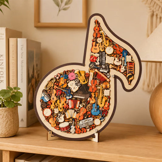 ⏰Limited-time offer🥳💞Wooden Musical Note Jigsaw Puzzle