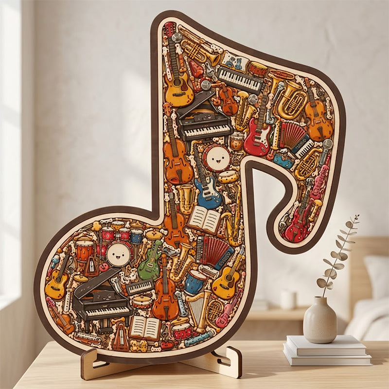 Limited-time offerWooden Musical Note Jigsaw Puzzle
