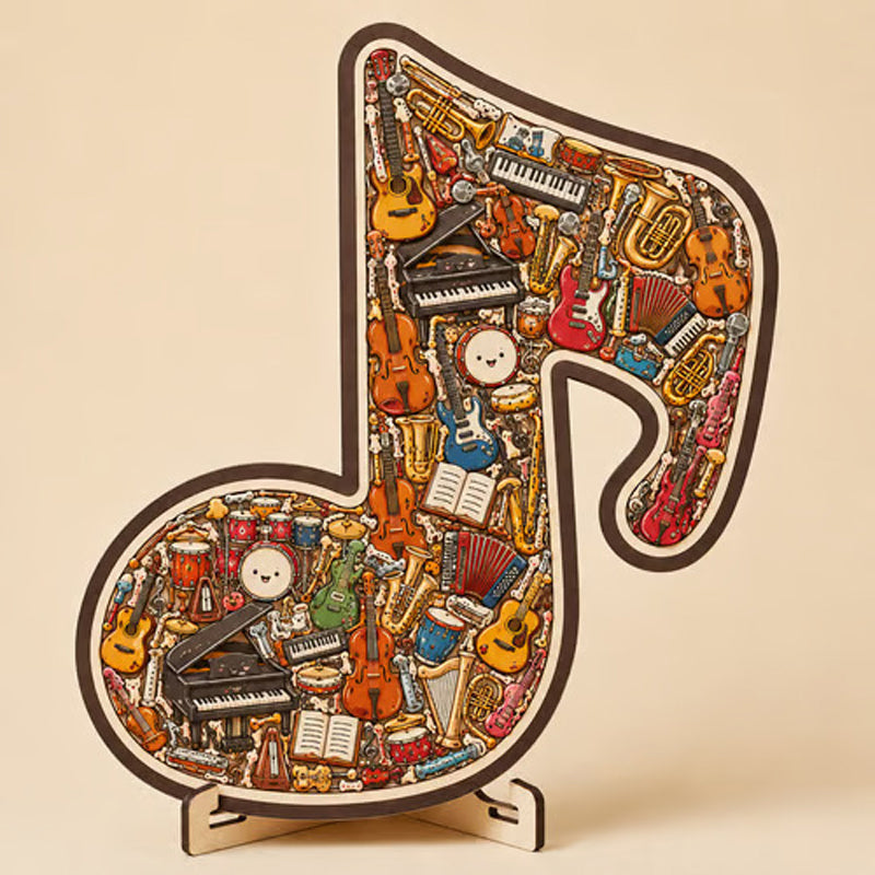 Limited-time offerWooden Musical Note Jigsaw Puzzle
