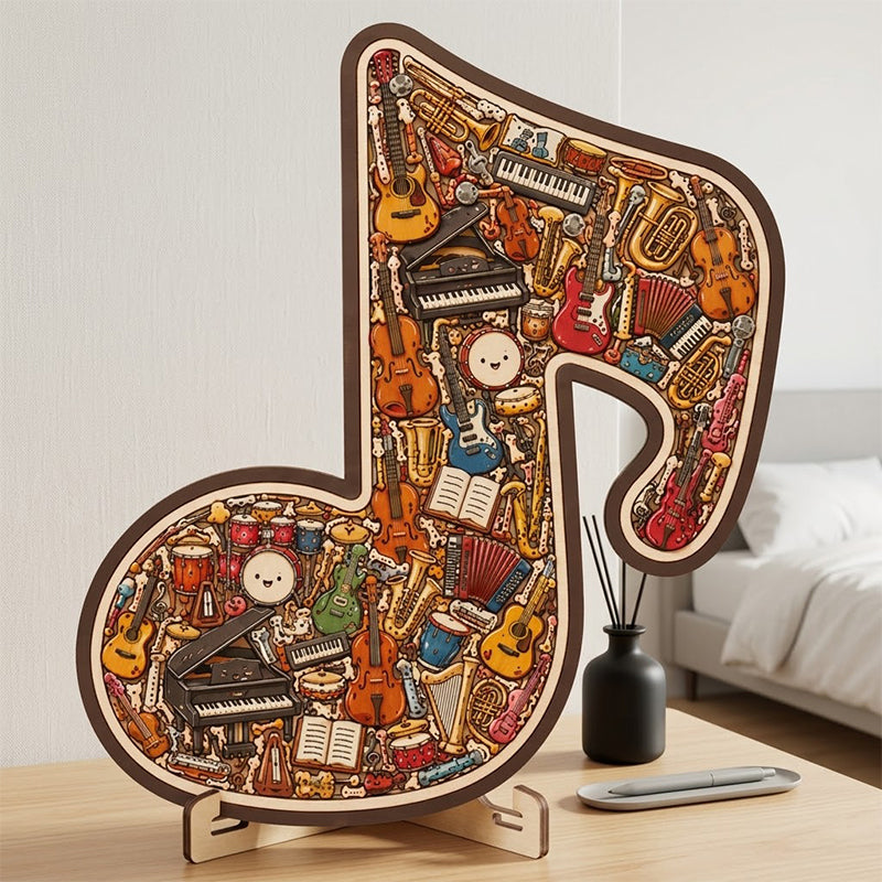 Limited-time offerWooden Musical Note Jigsaw Puzzle