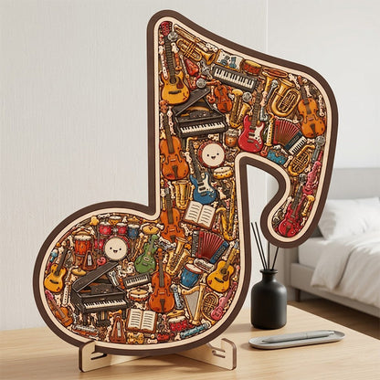 Limited-time offerWooden Musical Note Jigsaw Puzzle