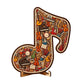 ⏰Zeitlich begrenztes Angebot🥳💞Musikalisches Noten-Puzzle aus Holz