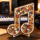 ⏰Zeitlich begrenztes Angebot🥳💞Musikalisches Noten-Puzzle aus Holz