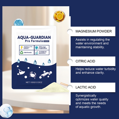 🥳2026 HOT SALE🥳💞50K+ SOLD!🐟🦐 50% OFF! Aqua‑Guardian Pro Water Clarifier – Clears cloudy water instantly. Safe for fish & shrimp. Chemical‑free. 100g. 🌊✨