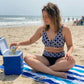 🌊Sommersalg med 50 % rabatt🏝️👙Høy midje bikinisett for kvinner i to deler🏖️