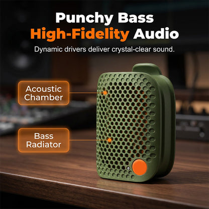 ⏳Time-Limited Special⏰Portable Bluetooth Speaker – TWS Stereo, IPX5 Waterproof, Punchy Bass 🎵