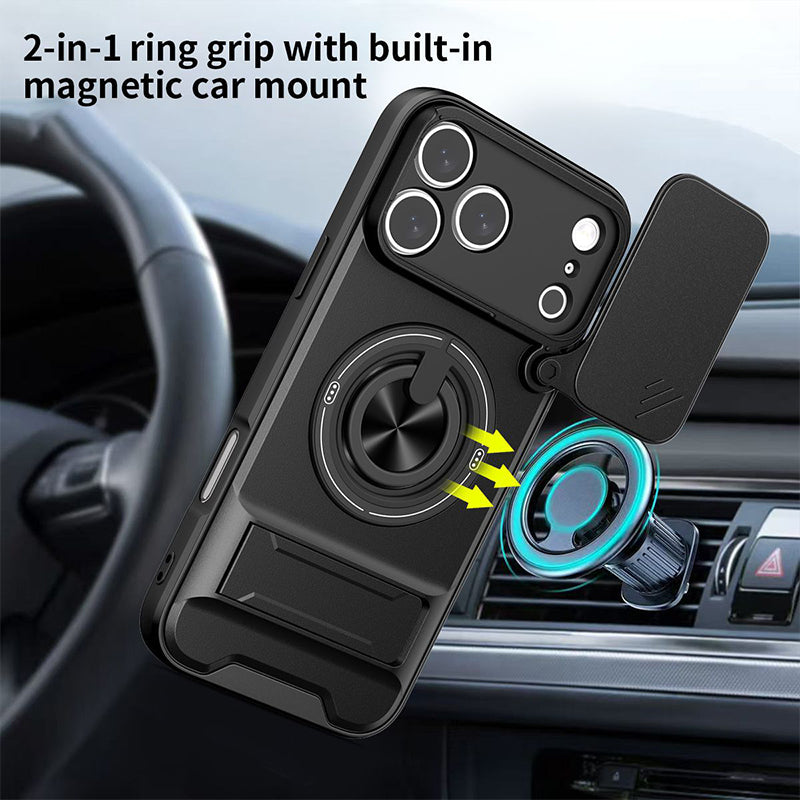 🔥Buy 2 Get 1 Free🎁4-in-1 Military-Grade Case – Camera Slider & MagSafe Ring 🛡️📷🔄🧲