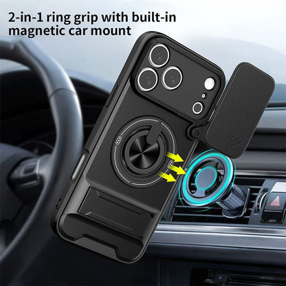 🔥Buy 2 Get 1 Free🎁4-in-1 Military-Grade Case – Camera Slider & MagSafe Ring 🛡️📷🔄🧲