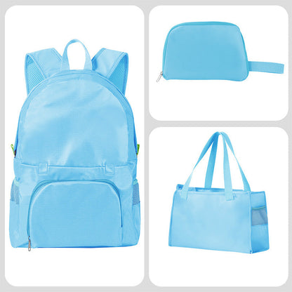 🎒 Get 50% off now! Foldable 3-in-1 travel bag—combining a backpack, handbag, and tote—lightweight, water-resistant, and perfect for travel 🧳✨
