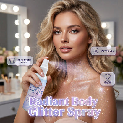 2026 HOT SALE🥳💞50K+ SOLD! 50% OFF! Body & Hair Glitter Spray – Micro‑glitter particles, no sticky residue. Safe on fabrics & hair. Catch the light all day!