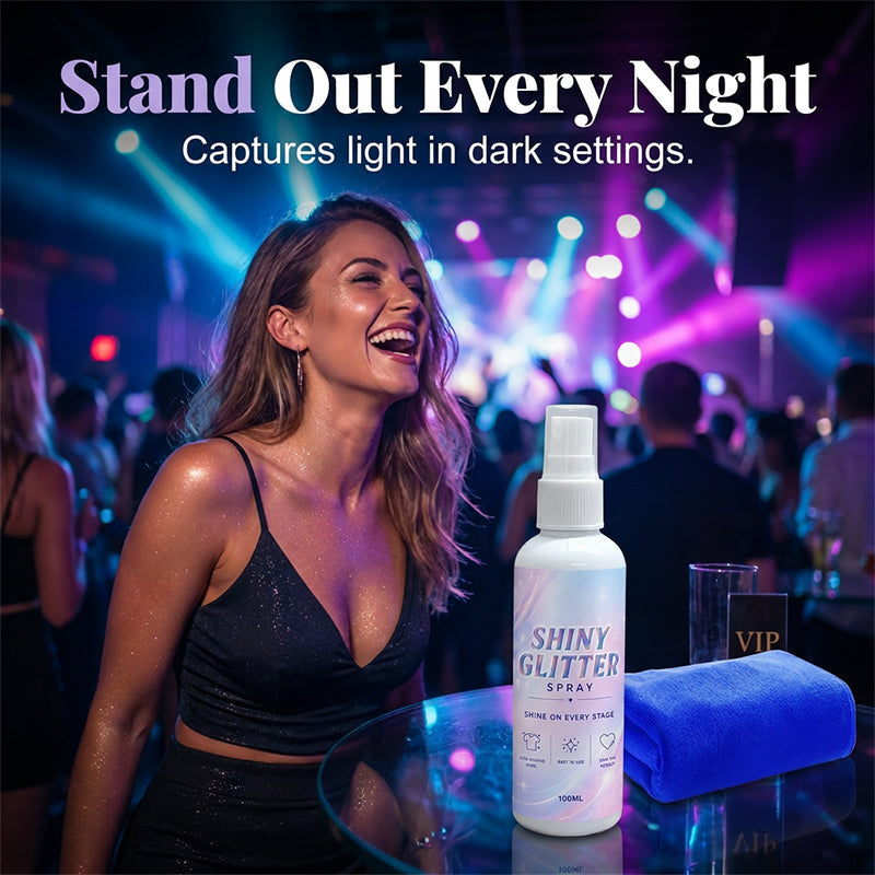 2026 HOT SALE🥳💞50K+ SOLD! 50% OFF! Body & Hair Glitter Spray – Micro‑glitter particles, no sticky residue. Safe on fabrics & hair. Catch the light all day!